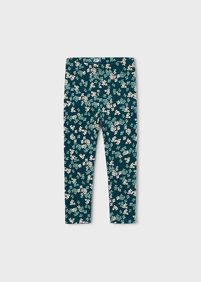 Girls Fleece Printed Leggings