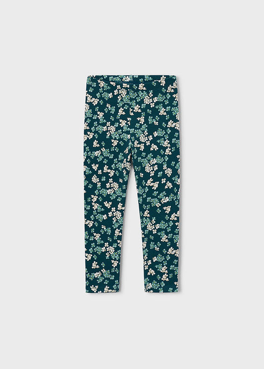 Girls Fleece Printed Leggings