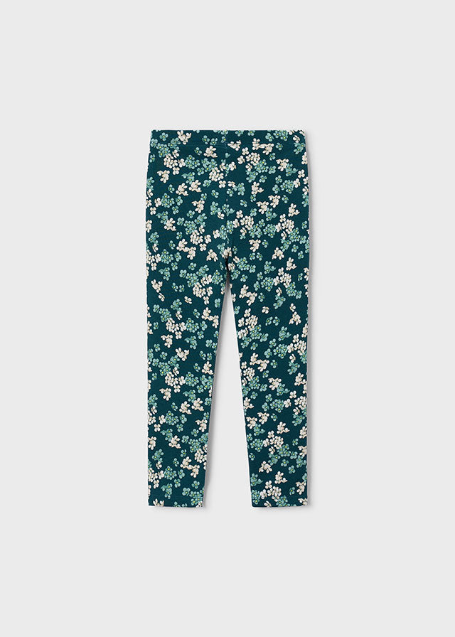 Girls Fleece Printed Leggings