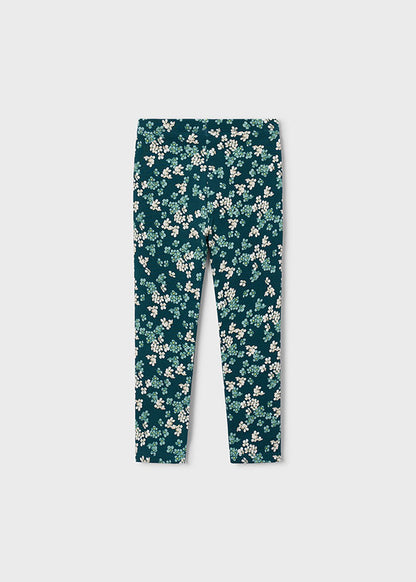 Girls Fleece Printed Leggings