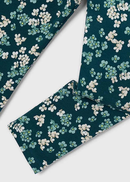 Girls Fleece Printed Leggings