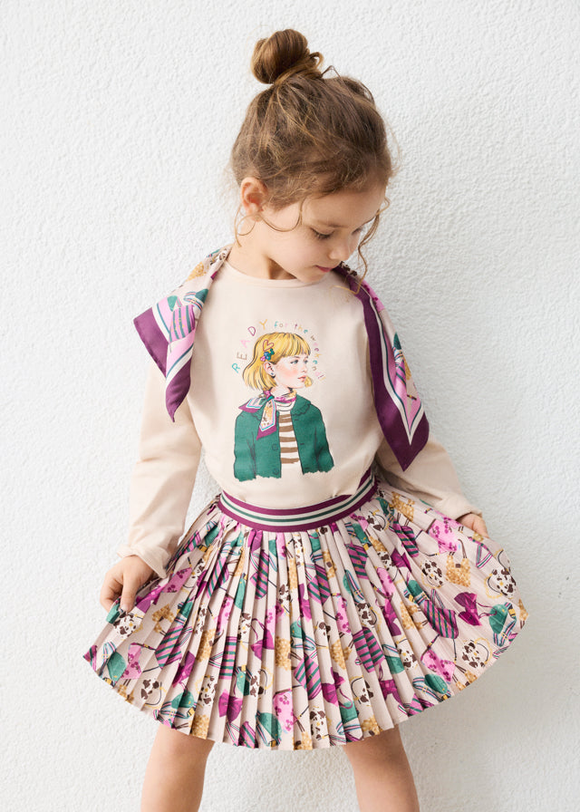 Girls Fun Pleated Skirt