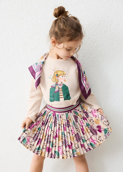 Girls Fun Pleated Skirt