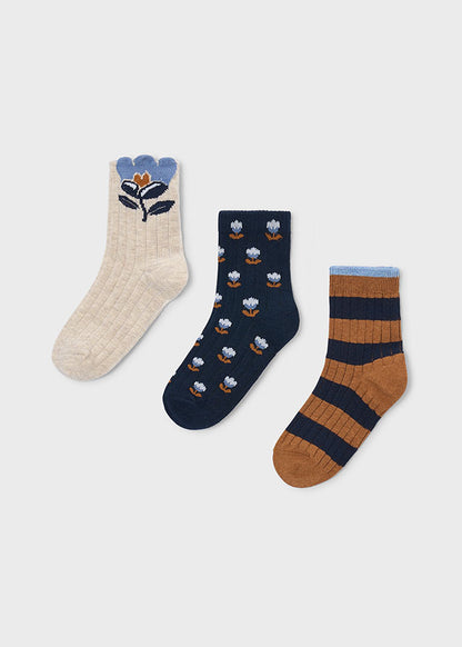 Girl Fall Print Sock Set