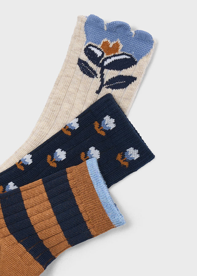 Girl Fall Print Sock Set