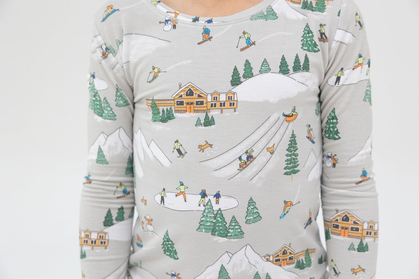 Winter Fun Skiers L/S Loungewear Set