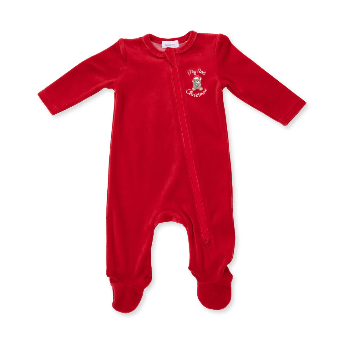 First Christmas Velour Uni Footie