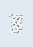 Newborn Maui Blue Dinosaur Romper