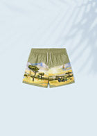 Boys Safari Printed Swim Short