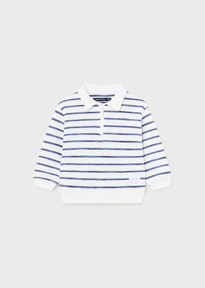 Baby Striped Navy Blue Sweatshirt