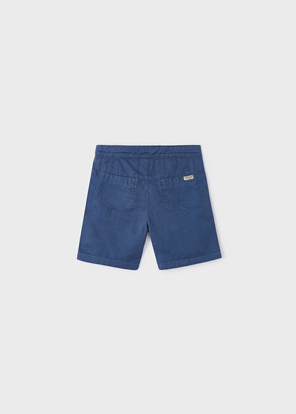 Little Boys Blue Linen Shorts