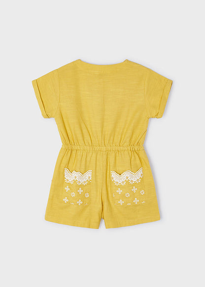 Little Girls Yellow Romper