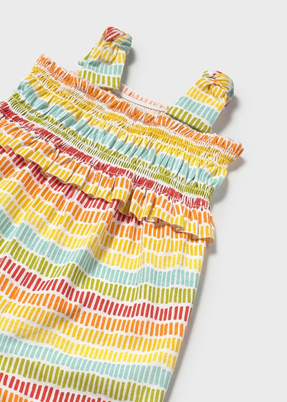 Infant Girl's Printed Jumpsuit