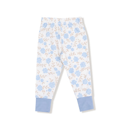 Baby Blue Floral S/s Loungewear Set