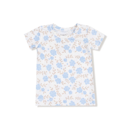 Baby Blue Floral S/s Loungewear Set