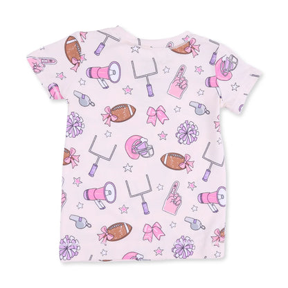 Football Cheer S/s Loungewear Set