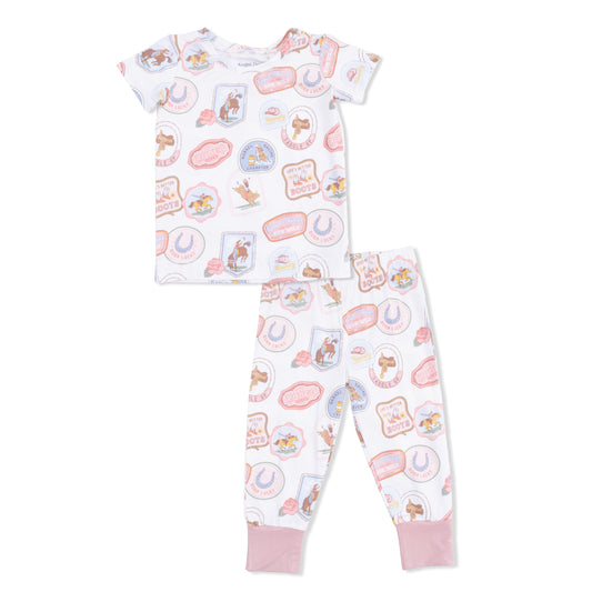 Rodeo Patches Pink Loungewear Set
