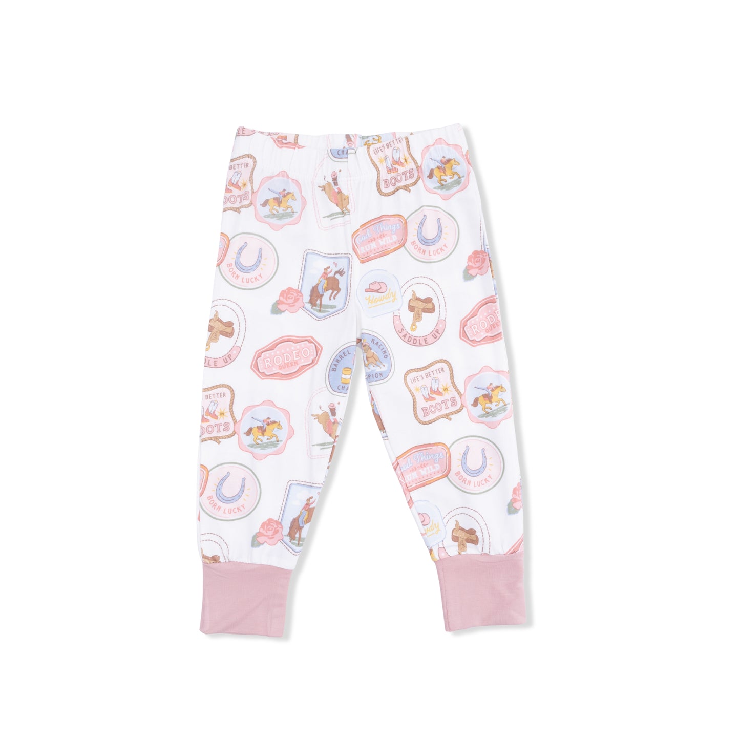 Rodeo Patches Pink Loungewear Set