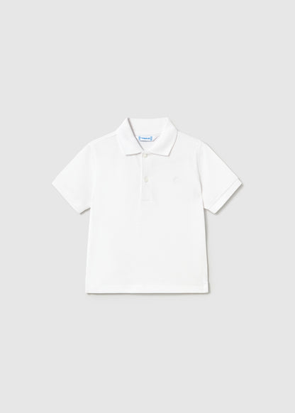 Infant Boy White Basic Polo