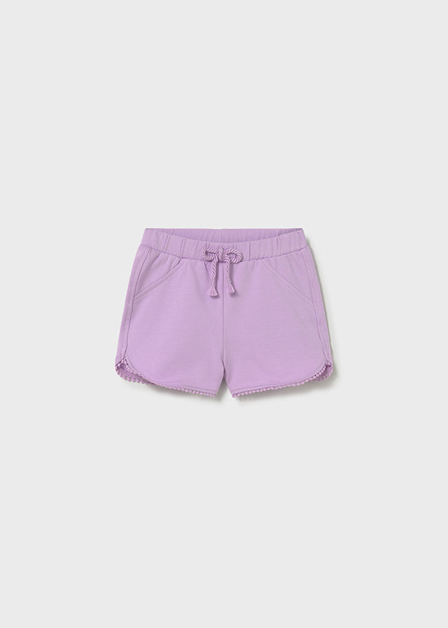 Infant Girl Lilac Chenille Shorts