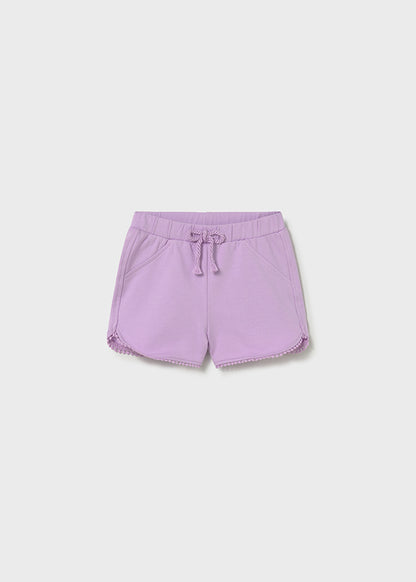 Infant Girl Lilac Chenille Shorts