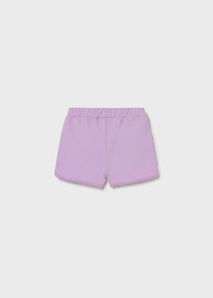 Infant Girl Lilac Chenille Shorts