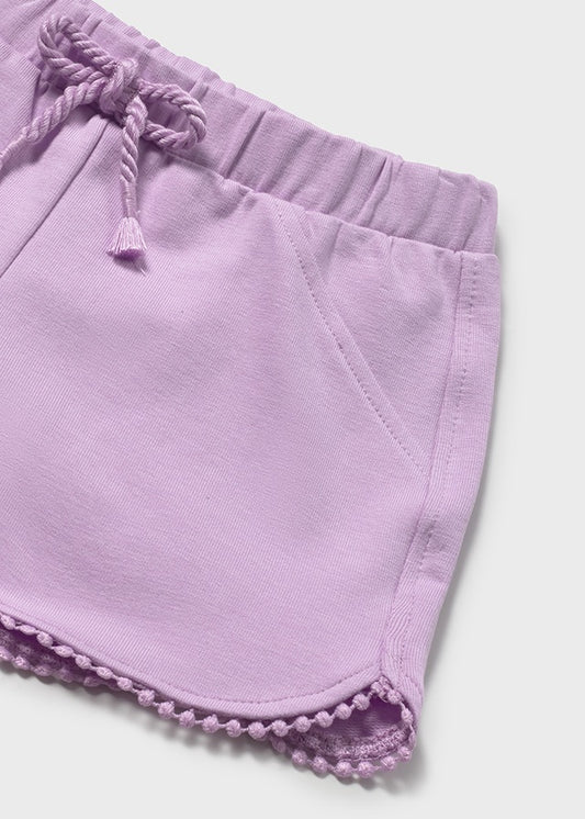 Infant Girl Lilac Chenille Shorts