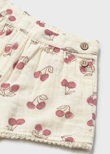 Infant Girl Cherry Shorts