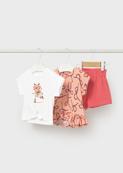 Infant Girl Ribbon 3Pc Set