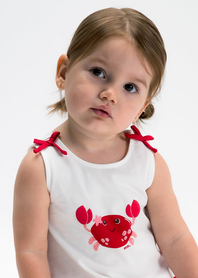 Infant Girl Coral Inspired Set