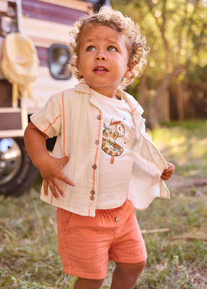 Infant Boy Tropical Bambula Shorts