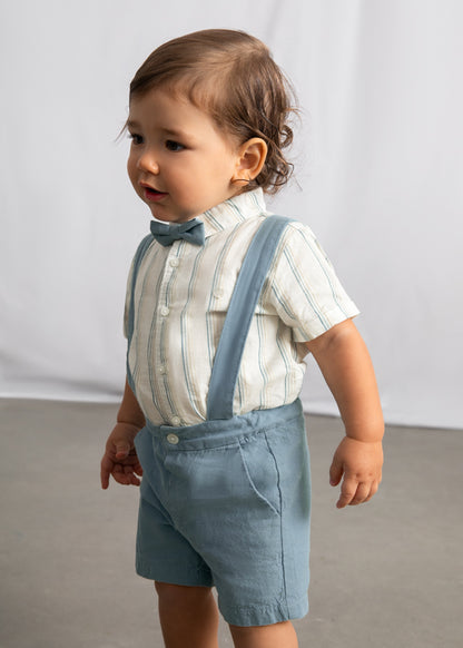 Infant Boy 3pc Bermuda Linen Set