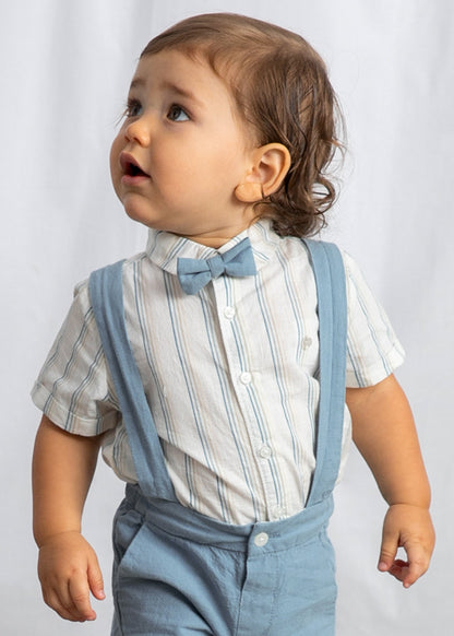 Infant Boy 3pc Bermuda Linen Set