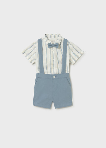 Infant Boy 3pc Bermuda Linen Set