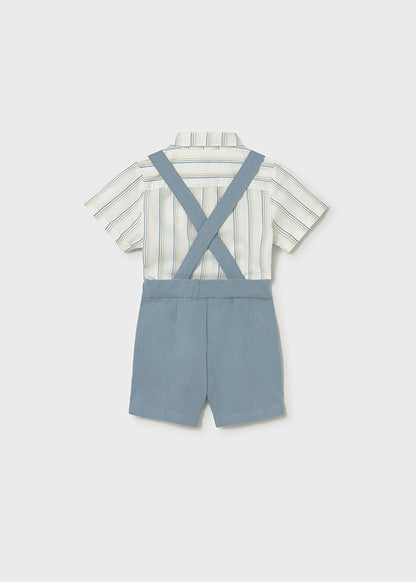 Infant Boy 3pc Bermuda Linen Set