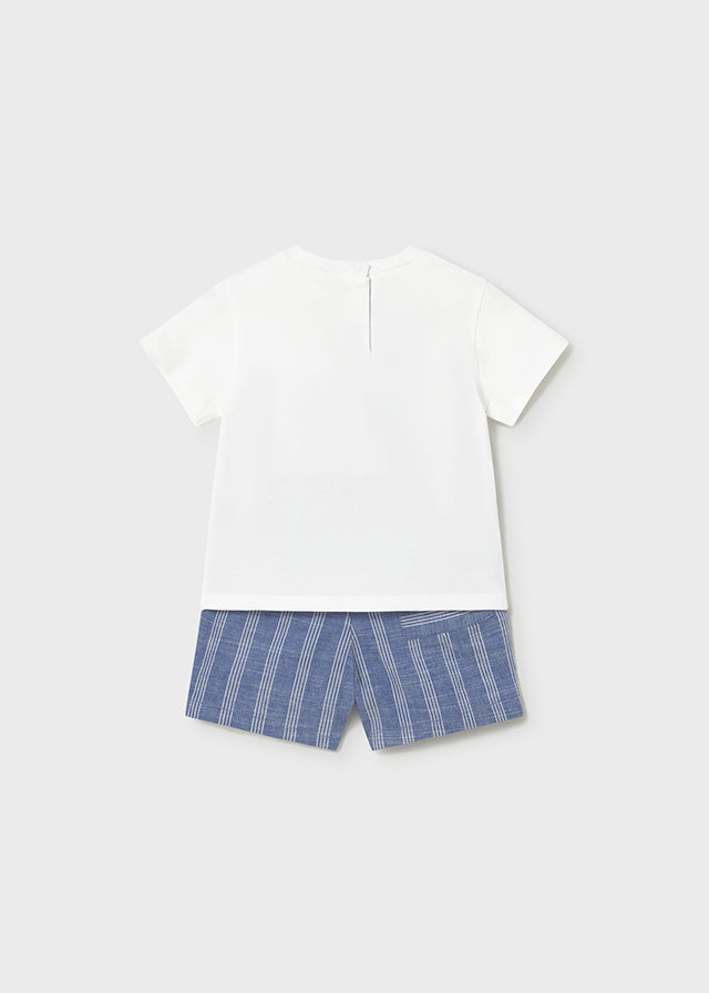 Infant Boy Striped Linen Set