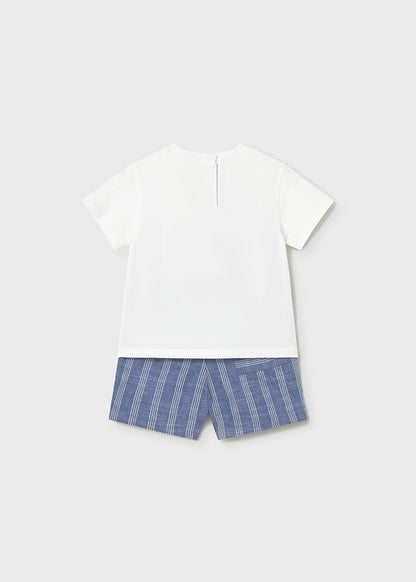 Infant Boy Striped Linen Set
