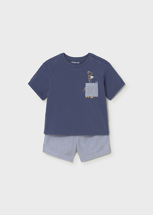 Infant Boy Bermuda Striped Set