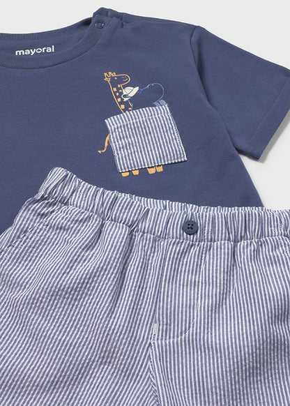 Infant Boy Bermuda Striped Set