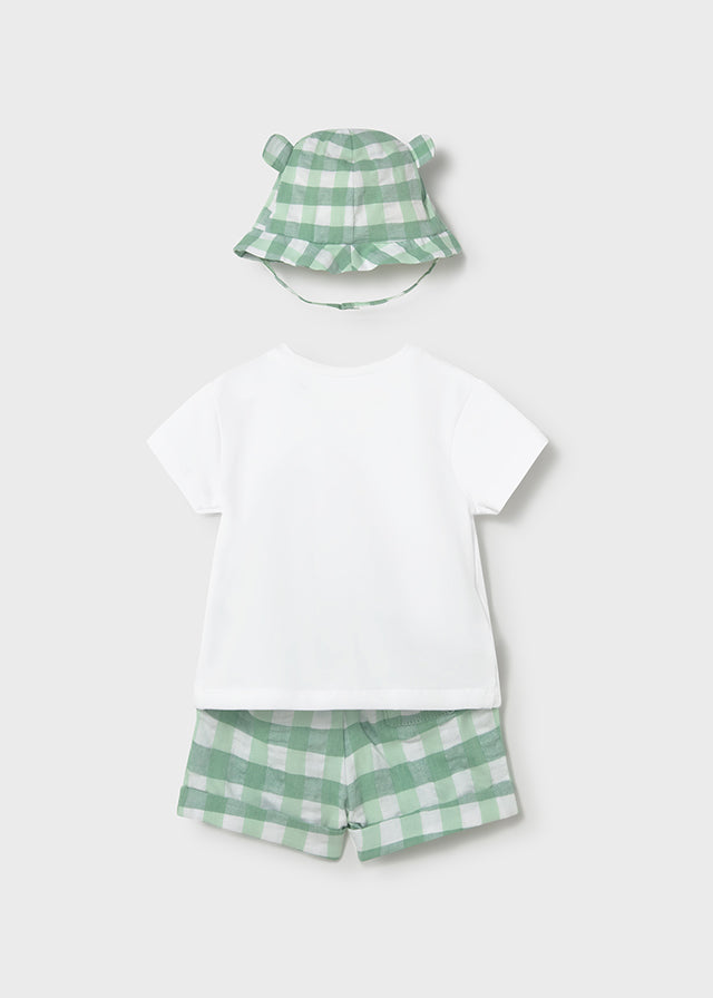 Infant Boy Plaid Turtle Set