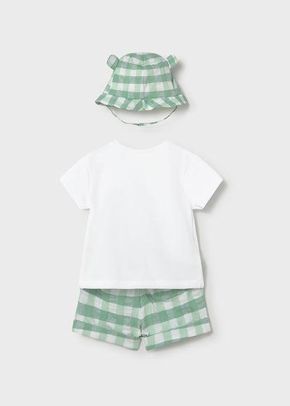 Infant Boy Plaid Turtle Set