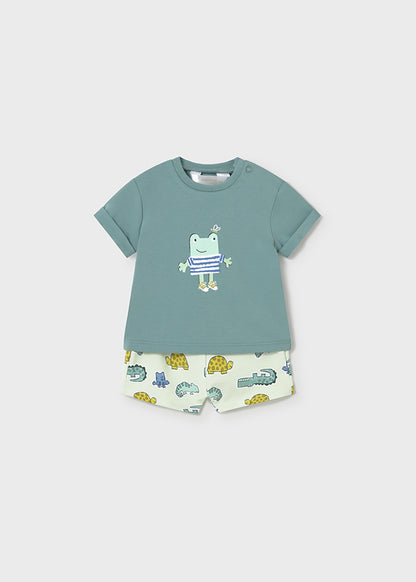 NB Boy Printed Shorts Set