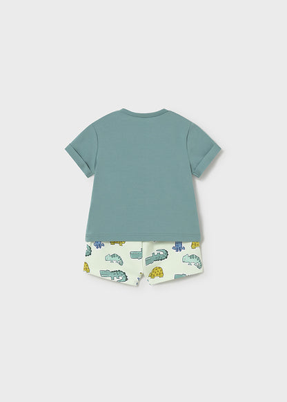 NB Boy Printed Shorts Set