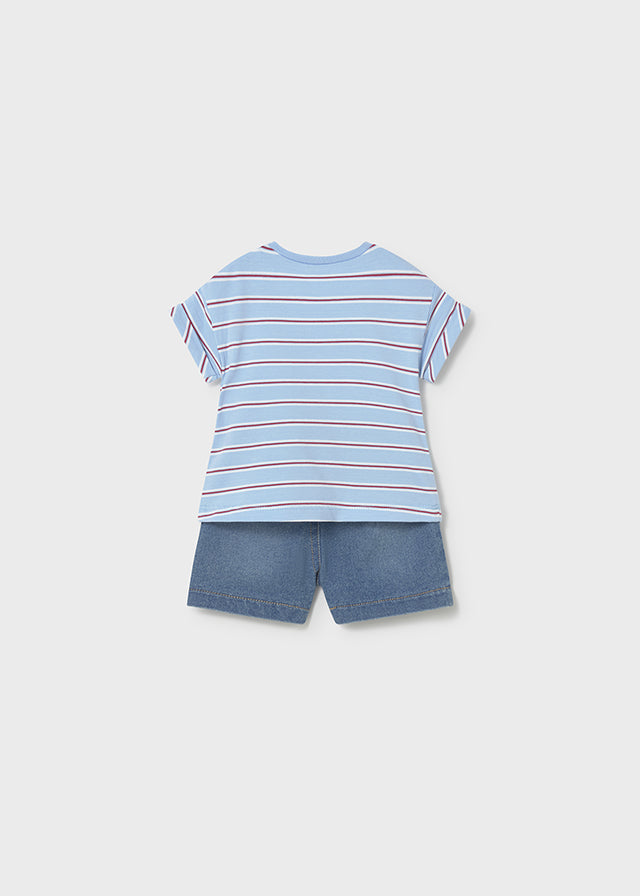 Infant Boy Striped Shirt Set