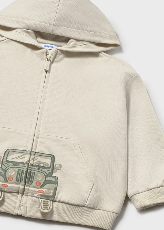 Infant Boy Cream Hoodie