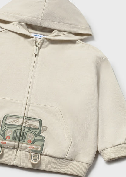 Infant Boy Cream Hoodie