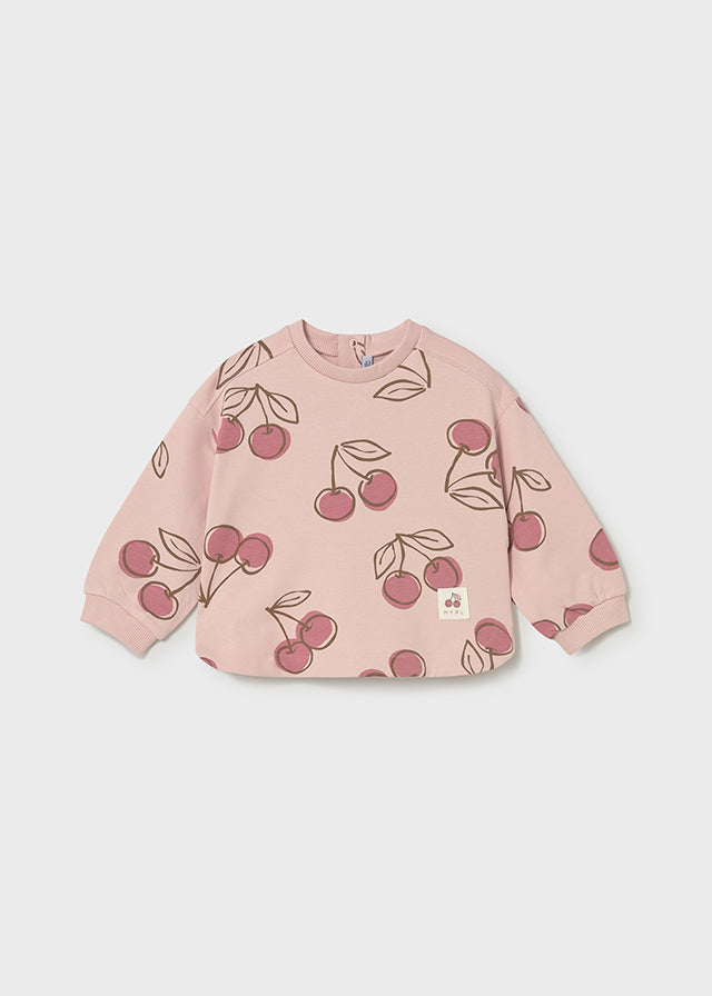 Infant Girl Cherry Pullover