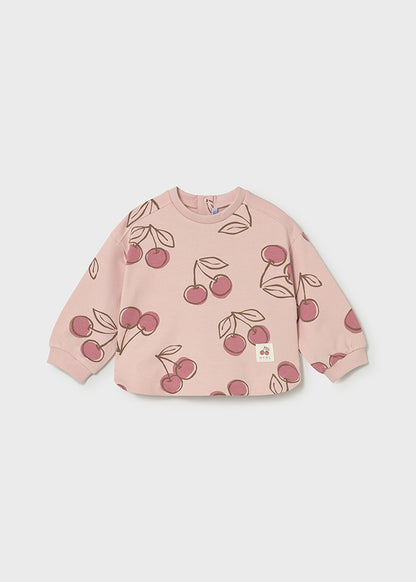 Infant Girl Cherry Pullover