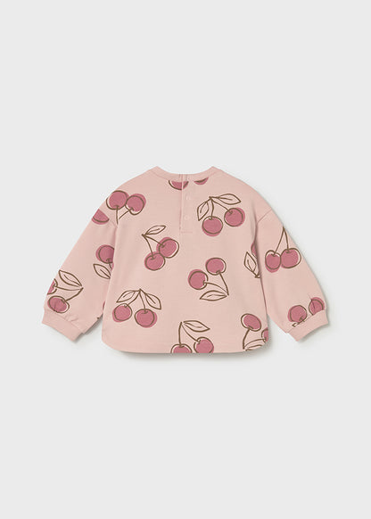 Infant Girl Cherry Pullover