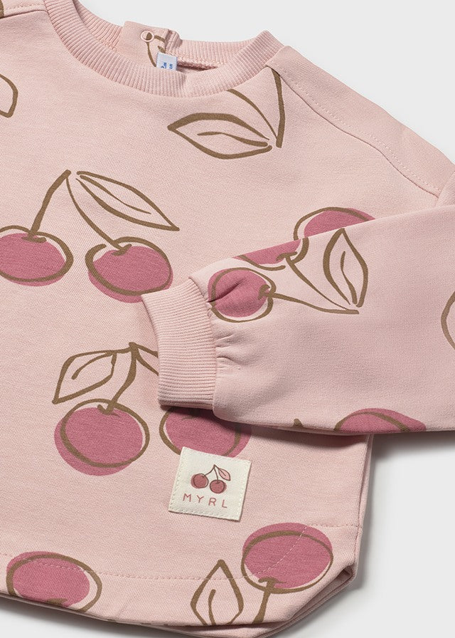 Infant Girl Cherry Pullover